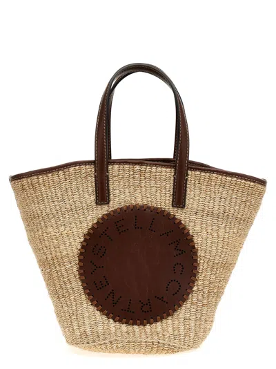 Stella Mccartney Eco Abaca Basket Handbag In Brown