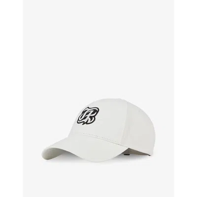 The Kooples Womens White Logo-embroidered Cotton Baseball Cap