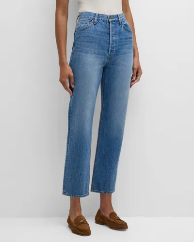 Veronica Beard Daniela Straight-leg Jeans In Lakeshore Blush