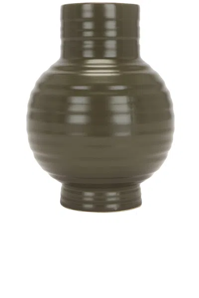 Hawkins New York Essential Large Ceramic Vase In Green