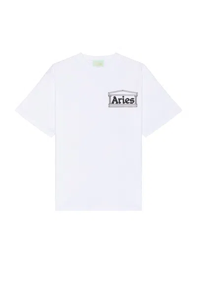 Aries Temple Tee In White