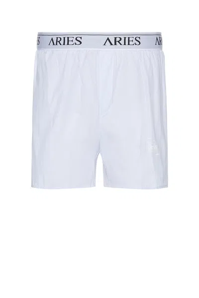 Aries Temple Boxer Shorts In Blue