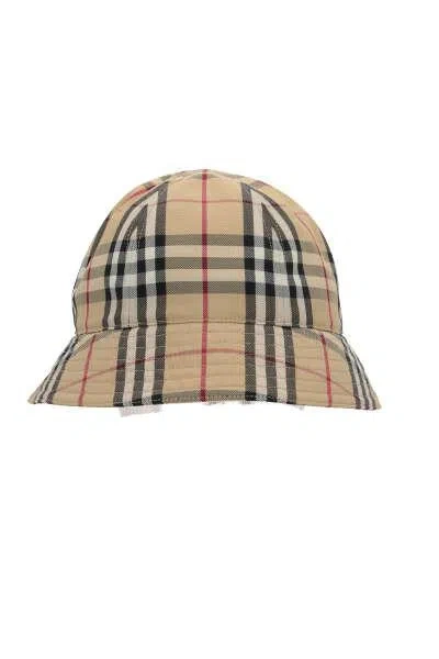 Burberry Hat In Archive Beige Check
