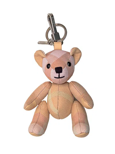 Burberry Thomas Bear Charm In Pink