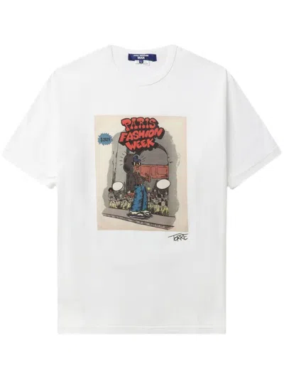 Junya Watanabe T-shirts And Polos In Wh X Gry/rd/bg