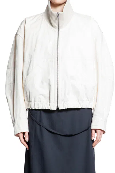 Lemaire Layered Bomber Jacket In Beige