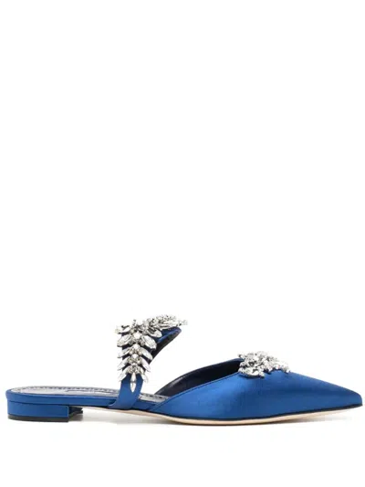 Manolo Blahnik Sandals In Blue