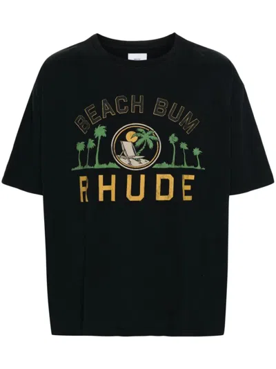 Rhude T-shirts And Polos In Vtg Black