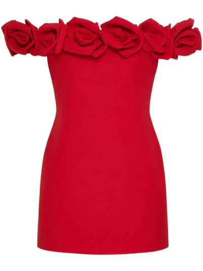 Valentino Pap Dresses In Red