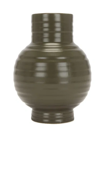 Hawkins New York Essential Large Ceramic Vase In Brown