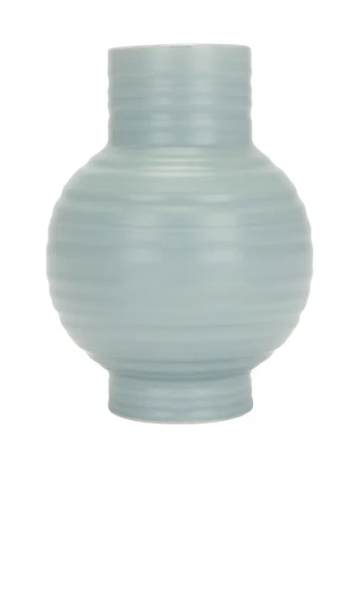 Hawkins New York Essential Large Ceramic Vase In Blue