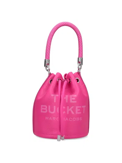 Marc Jacobs The Leather Bucket Bucket Bag In Pink