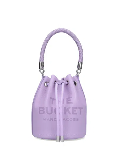 Marc Jacobs The Leather Bucket Bag In Purple
