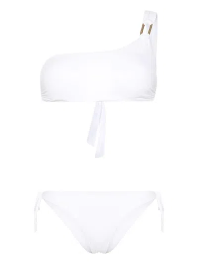 Fisico One-shoulder Bikini In White