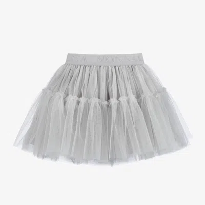 Monnalisa Kids' Tiered Tulle Skirt In Grey