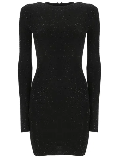 Balenciaga Mini Dress In Bi-stretch Crepe In Black