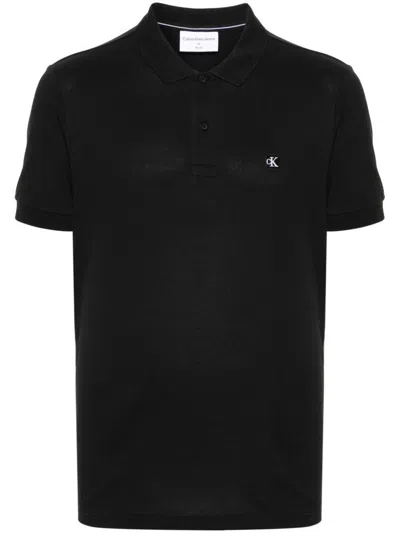 Calvin Klein Jeans T-shirts And Polos In Black
