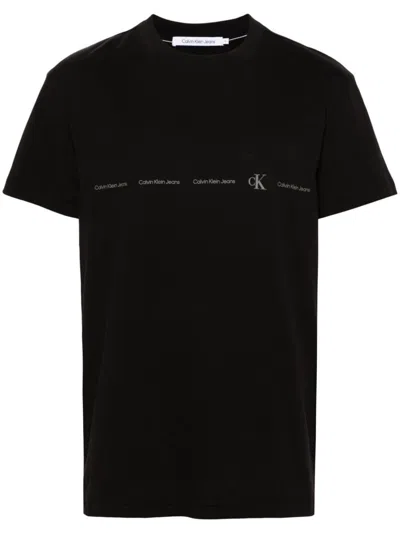 Calvin Klein Jeans T-shirts And Polos In Black