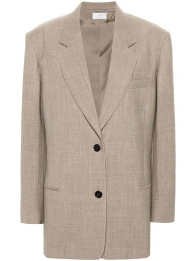 The Row Jacket In Tim Taupe Ivory Melange