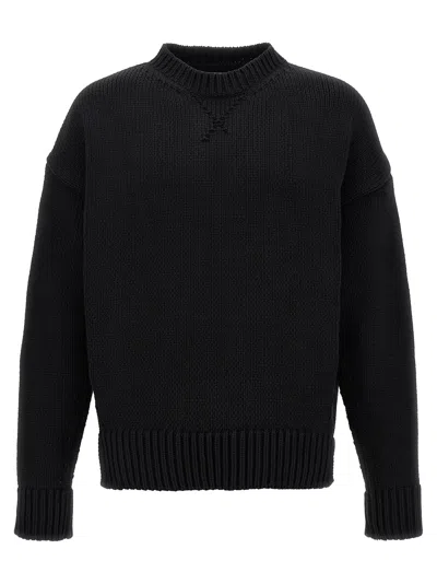 Jil Sander Cotton Sweater In Black