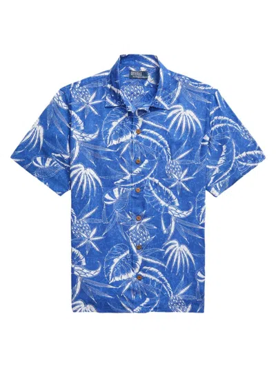 Polo Ralph Lauren X Hoffman Fabrics Camp Shirt In Ocean Breeze Floral