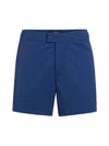 Zegna 232 Road Brand Mark Swim Shorts In Blue