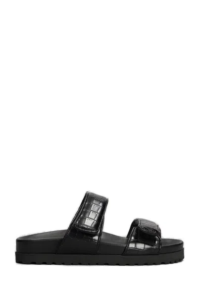 Gia Borghini Adelaide Platform Sandals In Black