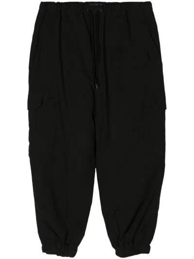 Junya Watanabe Loose Fit Nylon Cargo Pants In Black