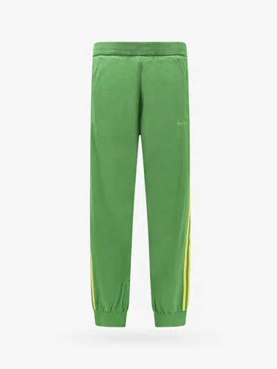 Adidas X Wales Bonner Contrasting Stripes Knit Track Pant In Green