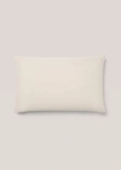 Mango Home Wash Cotton Pillowcase 50x75cm Sand In White