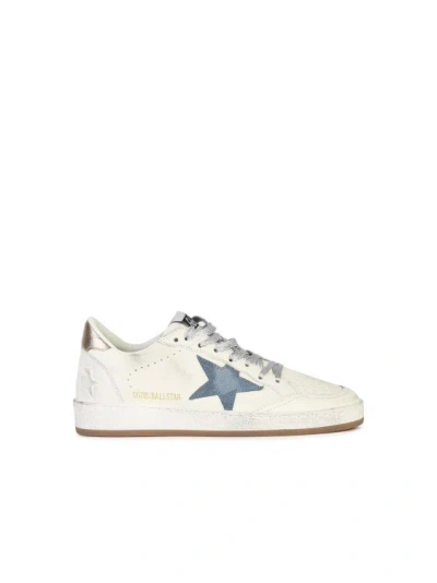 Golden Goose Ball Star' White Leather Sneakers