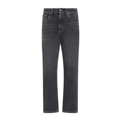 Brunello Cucinelli Grey 100% Cotton Jeans For Women