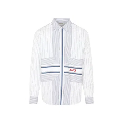 Alexander Mcqueen Classic White Cotton Shirt For Men