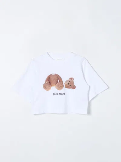 Palm Angels Kids T-shirt In White