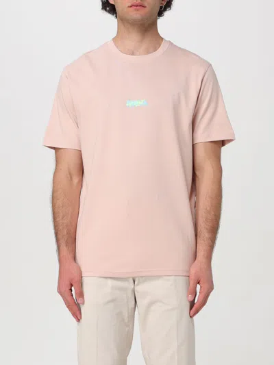 Hugo Loungewear Linked T Shirt Pink