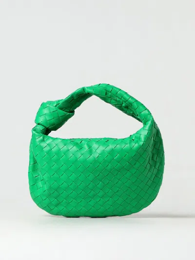 Bottega Veneta Green Teen Jodie Shoulder Bag In 草绿色