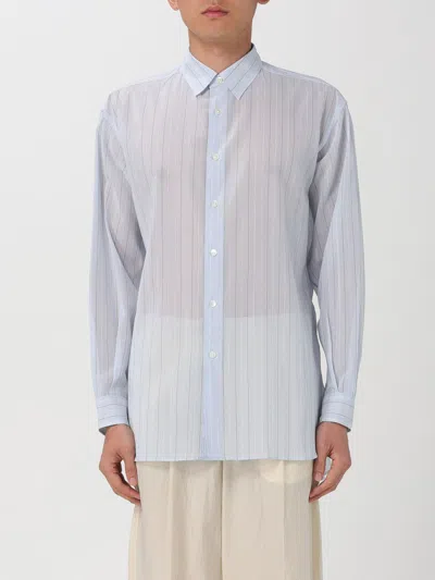 Auralee Hemd Aus Einem Baumwollgemisch In Blue Stripe