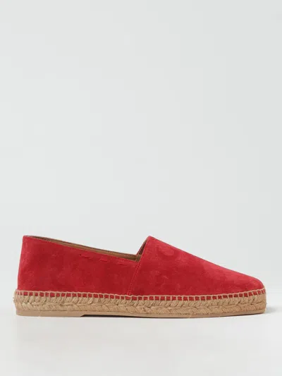 Kiton A048 Espadrilles In Red