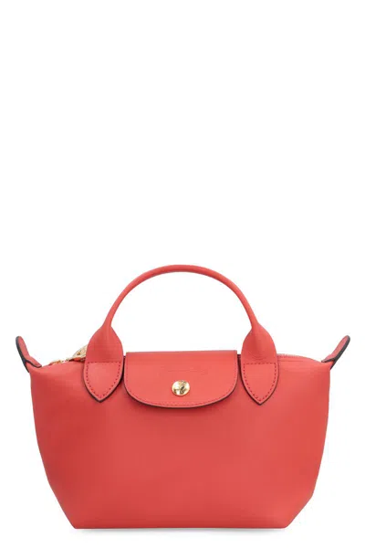 Longchamp Xs Le Pliage Xtra Leather Handbag In Red
