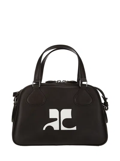 Courrèges Reedition Bowling Bag In Chocolate