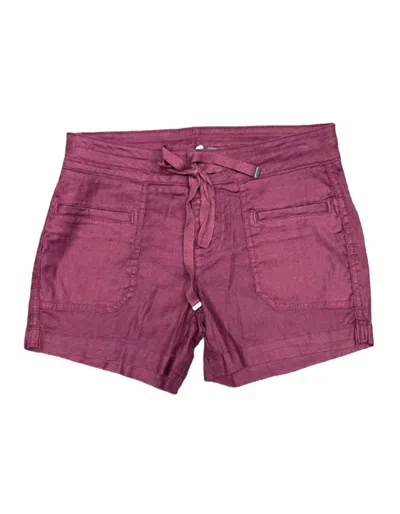 Level 99 Vera Lounge Short In Dark Orchid In Multi