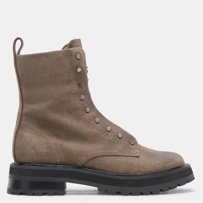 Dolce Vita Ranier Boots Olive Suede In Brown
