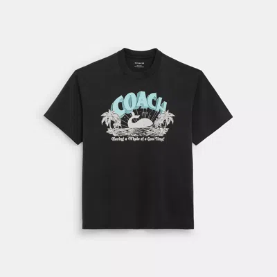Coach Outlet Whale T Shirt In Organic Cotton In Multi