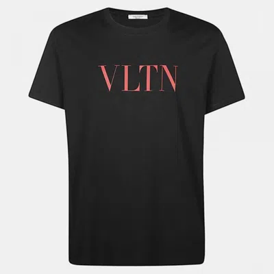Valentino Black Red Vltn Short Sleeve Crew Neck T-shirt