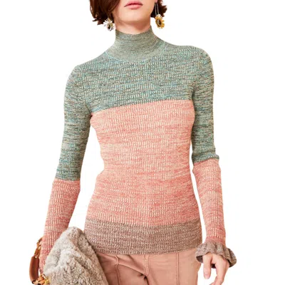 Ulla Johnson Violette Turtleneck Sweater In Twilight In Multi