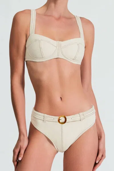 Devon Windsor Jade Bikini Top In Cream In White