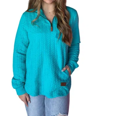 August Bleu Minley Sweatshirt In Jade Water In Multi