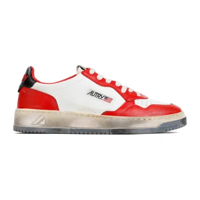 Autry White Leather Medalist Supervintage Sneakers