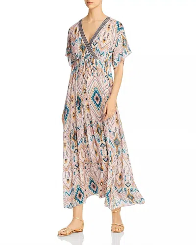 Johnny Was Alona Tiered Maxi Dress In Multi In Pink