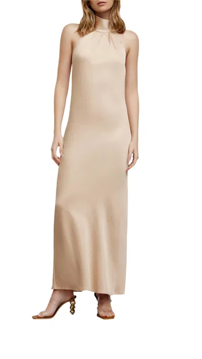 Significant Other Darcy Backless Dress In Almond In Pink